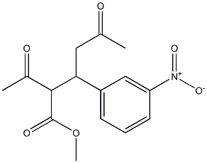 Methyl 2-Acetyl-3-(3-nitrophenyl)-5-oxo-hexanoate,2469555-30-2,结构式