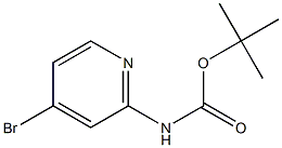 (4-溴吡啶-2-基)氨基甲酸叔丁酯, , 结构式