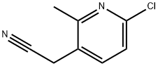 2-(6-chloro-2-methylpyridin-3-yl)acetonitrile Struktur