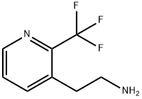 2-(2-三氟甲基吡啶-3-基-)乙胺, 1000539-32-1, 结构式
