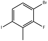 2-氟-6-碘-3-溴甲苯 结构式