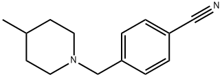 4-[(4-METHYLPIPERIDIN-1-YL)METHYL]BENZONITRILE Structure