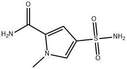 1-methyl-4-sulfamoyl-1H-pyrrole-2-carboxamide 化学構造式