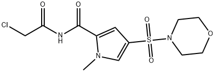 N-(2-氯乙基)-1-甲基-4-(吗啉-4-磺酰基)-1H-吡咯-2-甲酰胺, 1000932-87-5, 结构式