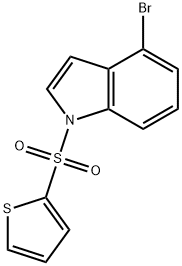 4-bromo-1-(2-thienylsulfonyl)-1H-indole Structure