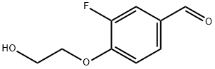 3-fluoro-4-(2-hydroxyethoxy)benzaldehyde Struktur