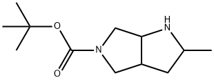 TERT-BUTYL 2-METHYLHEXAHYDROPYRROLO[3,4-B]PYRROLE-5(1H)-CARBOXYLATE 化学構造式