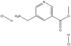 METHYL-5-AMINOMETHYLNICOTINATE DIHYDROCHLORIDE 结构式