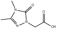 2-(3,4-dimethyl-5-oxo-4,5-dihydro-1H-1,2,4-triazol-1-yl)acetic acid 结构式