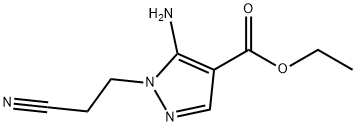 ethyl 5-amino-1-(2-cyanoethyl)-1H-pyrazole-4-carboxylate Structure
