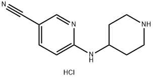 6-[(piperidin-4-yl)amino]pyridine-3-carbonitrile dihydrochloride,1007838-33-6,结构式