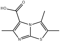 2,3,6-Trimethylimidazo[2,1-b]thiazole-5-carboxylic acid Struktur
