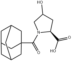 1-(adamantane-1-carbonyl)-4-hydroxypyrrolidine-2-carboxylic acid Structure