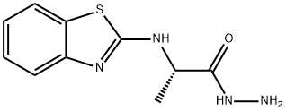 2-[(1,3-benzothiazol-2-yl)amino]propanehydrazide 结构式