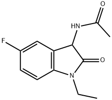 1009181-80-9 Acetamide,  N-(1-ethyl-5-fluoro-2,3-dihydro-2-oxo-1H-indol-3-yl)-