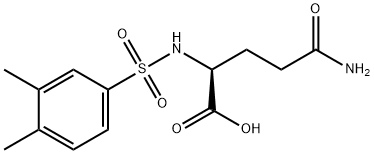 4-氨基甲酰基-2-(3,4-二甲基苯磺酰氨基)丁酸,1009228-47-0,结构式