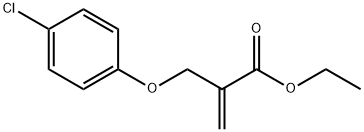 乙基 2-[(4-氯苯氧基)甲基]丙-2-烯酯, 101046-57-5, 结构式