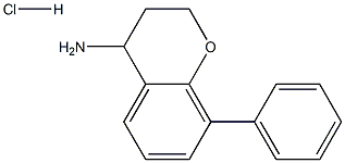 8-phenyl-3,4-dihydro-2H-1-benzopyran-4-amine hydrochloride Structure