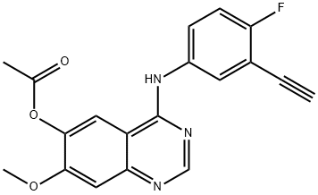 1012057-63-4 4-((3-ethynyl-4-fluorophenyl)amino)-7-methoxyquinazolin-6-yl acetate
