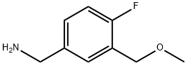 [4-fluoro-3-(methoxymethyl)phenyl]methanamine Struktur
