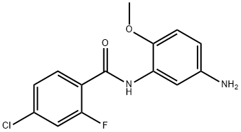 N-(5-amino-2-methoxyphenyl)-4-chloro-2-fluorobenzamide Structure