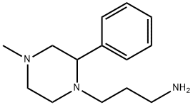 3-(4-甲基-2-苯基哌嗪-1-基)丙-1-胺 结构式