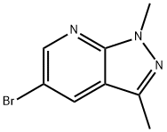 5-溴-1,3-二甲基-1H-吡唑并[3,4-B]吡啶 结构式