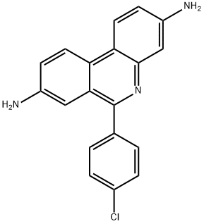 6-(4-chloro-phenyl)-phenanthridine-3,8-diyldiamine Struktur