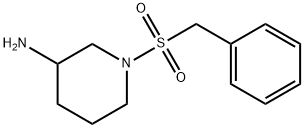 1-(苯基甲烷)磺酰基哌啶-3-胺 结构式