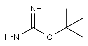 Carbamimidic acid t-butyl ester Structure