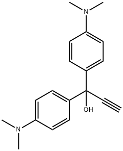 1,1-ビス[4-(ジメチルアミノ)フェニル]-2-プロピン-1-オール 化学構造式