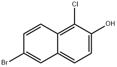 6-Bromo-1-chloro-2-naphthol Structure