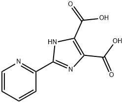 2-(吡啶-2-基)-1H-咪唑-4,5-二羧酸, 1025042-44-7, 结构式