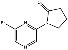 2-Bromo-6-(pyrrolidinon-1-yl)pyrazine Structure