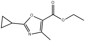ethyl 2-cyclopropyl-4-methyl-1,3-oxazole-5-carboxylate Structure