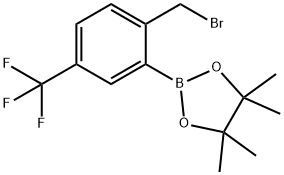 2-(溴甲基)-5-(三氟甲基)苯硼酸频哪醇酯, 1030832-72-4, 结构式