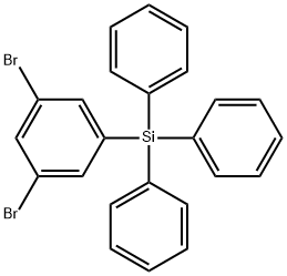 (3,5-二溴苯基)三苯基硅烷, 1030856-97-3, 结构式