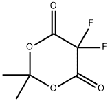 5,5-DIFLUORO-2,2-DIMETHYL-1,3-DIOXANE-4,6-DIONE Structure
