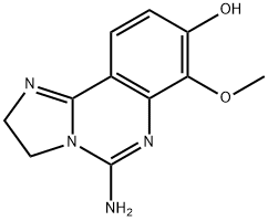 Imidazo[1,2-c]quinazolin-8-ol, 5-amino-2,3-dihydro-7-methoxy- Structure
