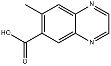 7-甲基喹噁啉-6-甲酸, 10351-82-3, 结构式