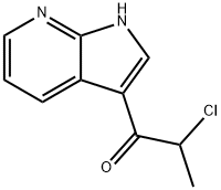 2-chloro-1-{1H-pyrrolo[2,3-b]pyridin-3-yl}propan-1-one Structure