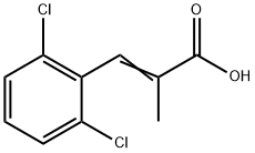 3-(2,6-二氯苯基)-2-甲基丙烯酸, 103753-79-3, 结构式
