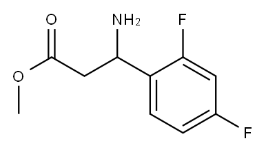 methyl 3-amino-3-(2,4-difluorophenyl)propanoate Structure