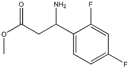 methyl 3-amino-3-(2,4-difluorophenyl)propanoate Structure