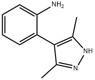 2-(3,5-dimethyl-1H-pyrazol-4-yl)aniline Structure