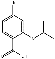 4-bromo-2-(propan-2-yloxy)benzoic acid, 1038595-51-5, 结构式