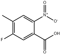 Benzoic acid, 5-fluoro-4-methyl-2-nitro- Structure