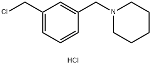 1-{[3-(chloromethyl)phenyl]methyl}piperidine hydrochloride Structure