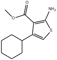 methyl 2-amino-4-cyclohexylthiophene-3-carboxylate 结构式