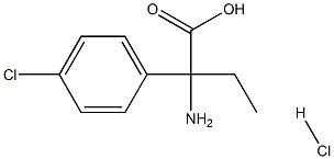 2-amino-2-(4-chlorophenyl)butanoic acid hydrochloride Structure